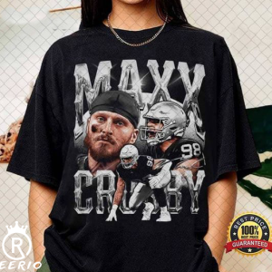 Vintage 90s Graphic Style Maxx Crosby T-Shirt, Football Maxx Crosby Vintage Tee For Man and Woman Unisex T-Shirt, Las Vegas Raiders Team