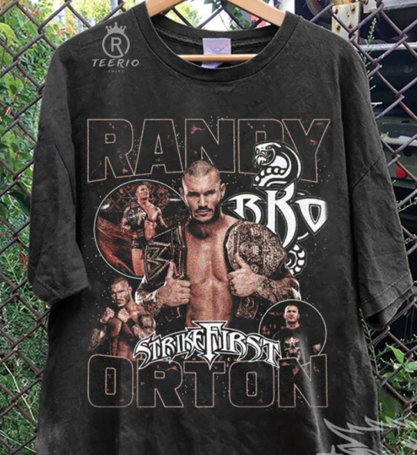 Randy Orton Vintage 90s Bootleg Style T-Shirt Sweatshirt, Retro Randy Orton Shirt, Gift For Women and Men Unisex Tee