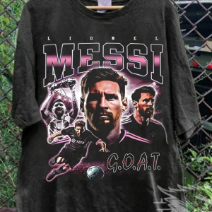 Vintage 90s Graphic Style Lionel Messi T-Shirt Sweatshirt, Lionel Messi Vintage Hoodie, Retro American Football Tee For Man and Woman Unisex T-Shirt