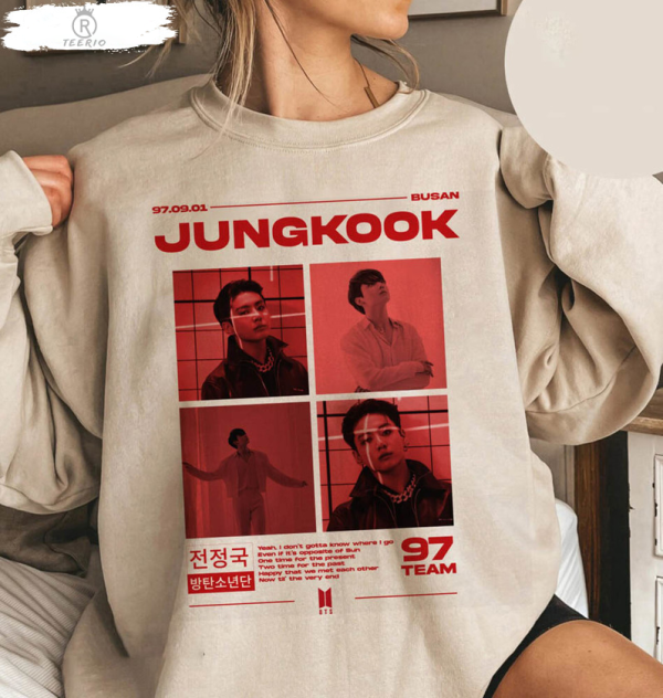 Vintage Bangtan Jeon Jungkook Shirt, Bts Jungkook Bangtan Long Sleeve Unisex Hoodie, Bts Jungkook, Jungkook Kpop Merch Shirt, Jungkook Seven Album 90s Tee, Bts Kpop Gift Bootleg Inspired Sweatshirt