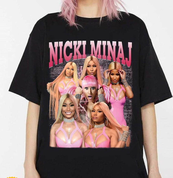 Nicki Minaj, Nicki Minaj T-shirt, Nicki Minaj Fan, Nicki Minaj Gift,  Crew Shirt, Trending Tee, Rapper Homage Graphic Shirt, Unisex T-shirt