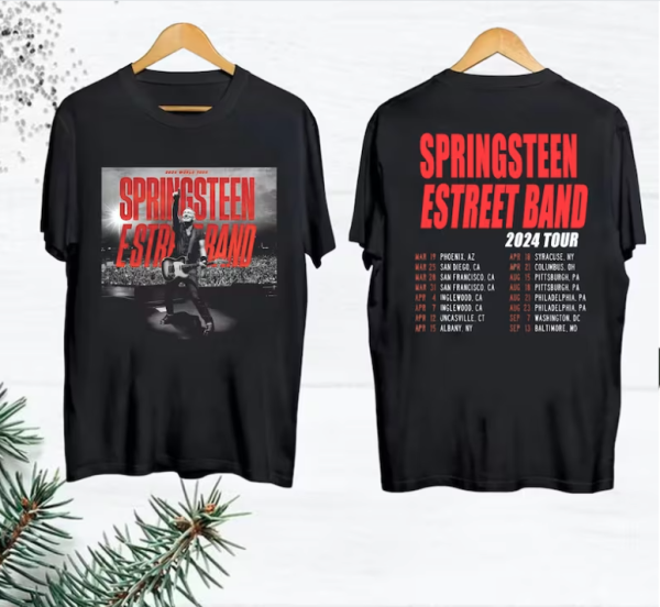 Bruce Springsteen And E Street 2024 Tour Shirt, Rock Tour Shirt, Bruce Springsteen Merch Shirt,  E Street Shirt, Bruce Springsteen Fan Gift