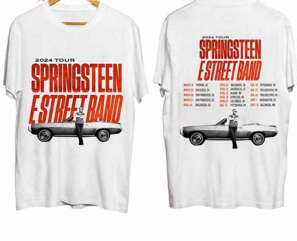 Bruce Springsteen & The E Street US Tour 2024 Merch, Bruce Springsteen Tour 2024 Shirt, Bruce Springsteen & The E Street Tour Dates 2024 T-Shirt