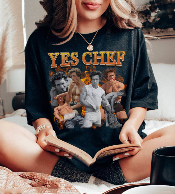 Yes Chef Shirt, Awesome The Bear 90s Sweatshirt Crewneck, The Bear Shirt, Jeremy Allen White shirt, Yes Chef Jeremy Vintage Shirt, Trending Shirt