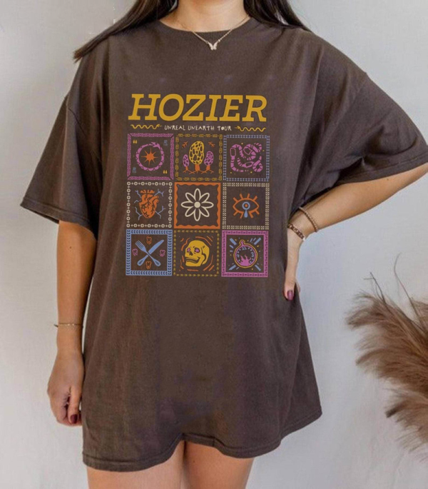 Unreal Unearth Tour Sweatshirt, Hozier Tour Sweatshirt, Hozier Vintage Shirt, Vintage Unreal Unearth Unisex T-shirt Sweatshirt Hoodie