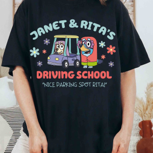 Rita and Janet’s Driving School Sweatshirt,Janet and Rita Shirt, Bluey Grannie Shirt, Bluey Back To School Shirt