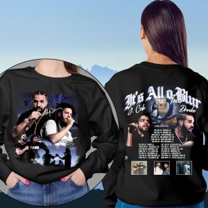 Drake J. Cole It’s All a Blur Tour 2024 Shirt, Drake Rap Vintage Shirt, Drake J. Cole Shirt, Drake Tour Shirt, Drake Rapper Shirt