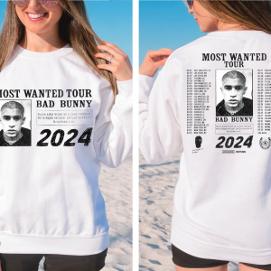 Bad Bunny Most Wanted Tour 2024 T-Shirt, Bad Bunny Fan T-Shirt, Most Wanted Tour T-Shirt, Bad Bunny T-Shirt