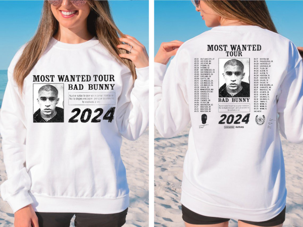 Bad Bunny Most Wanted Tour 2024 T-Shirt, Bad Bunny Fan T-Shirt, Most Wanted Tour T-Shirt, Bad Bunny T-Shirt