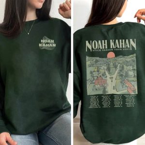 Vintage Stick Season 2Side Sweatshirt, Retro Noah Kahan Music Shirt, Noah Kahan Merch, Vintage Stick Season Tour 2024 Sweatshirt