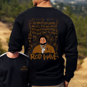 Vintage 2018 Rod Wave Sweatshirt, Gift For Rap Lover, Rod Wave Nostalgia Album 2 side Shirt, Rod Wave Shirt, Nostalgia 90s Rap Music Shirt,