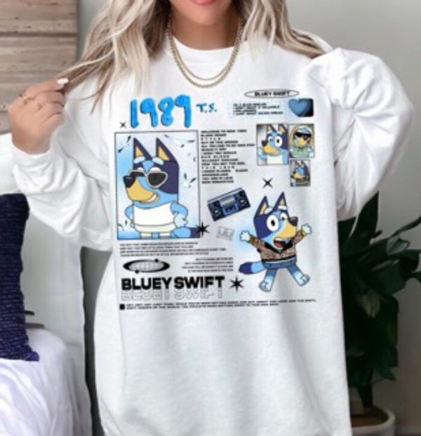 1989 Bluey T-Shirt, Sweatshirt, Hoodie, Bluey Eras Tour Sweatshirt, The Bluey Tour Music Tshirt,