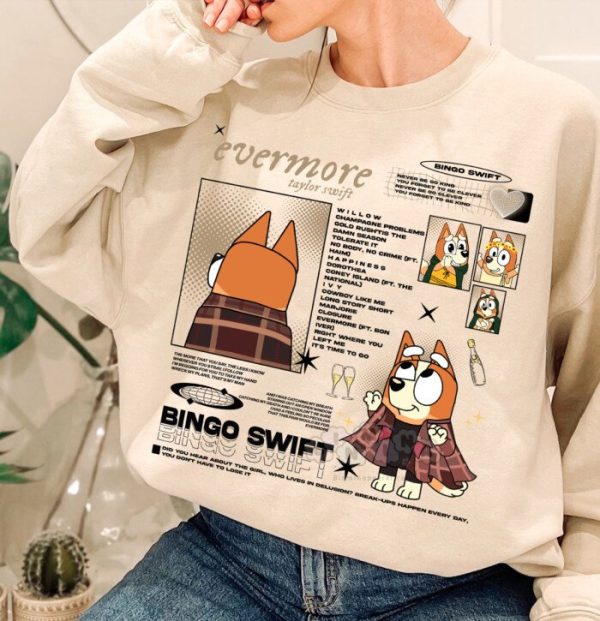 Evermore Bingo Shirt, Blueyy Bingo Sweatshirt, Hoodie, T-Shirt, Swiftie Shirt,