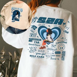 Retro Sza SOS Album Sweatshirt, 90s Rap Music Hoodie, Music Lover Sweatshirt, Sza SOS Sweatshirt, Sza Sweatshirt, Vintage Y2K Sweatshirt