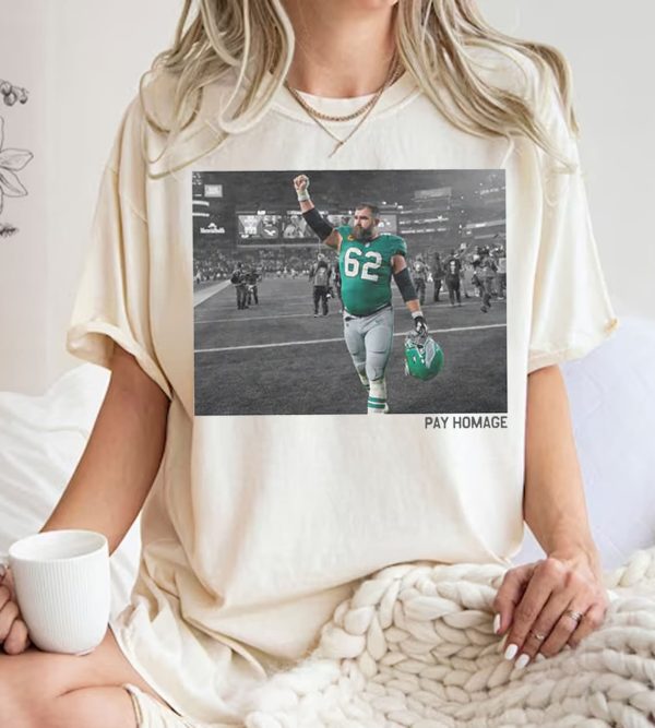 Vintage Jason Kelce Pay Homage Shirt,Jason Kelce Retirement Tee,Football Fans Gift,Classic 90s Graphic Tee,Football shirt,Gift For Fans