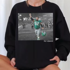 Vintage Jason Kelce Pay Homage Shirt,Jason Kelce Retirement Tee,Football Fans Gift,Classic 90s Graphic Tee,Football shirt,Gift For Fans