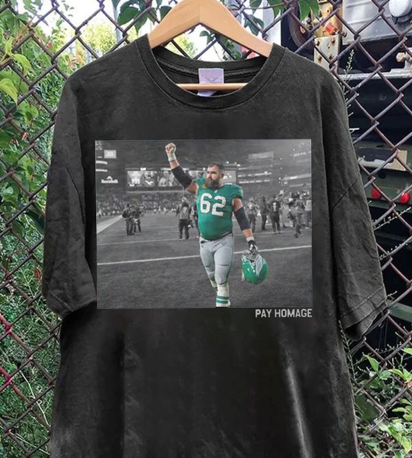 Vintage Jason Kelce Pay Homage Shirt,Jason Kelce Retirement Tee,Football Fans Gift,Classic 90s Graphic Tee,Football shirt,Gift For Fans