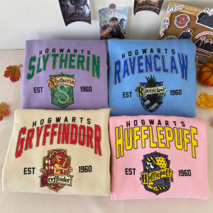 Hogwarts House Sweatshirt/ Wizard Houses Sweatshirt/ Hogwarts Sweatshirt/ Wizarding World Shirt/ Hogwarts Shirt/ Wizard Shirt