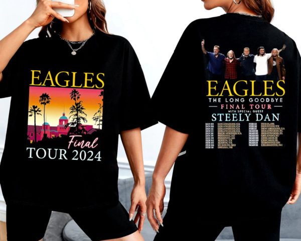 The Eagles 2024 Tour Shirt, Eagles Long Goodbye Tour 2024, The Eagles Band, The Eagles 2024 Tour Shirt,