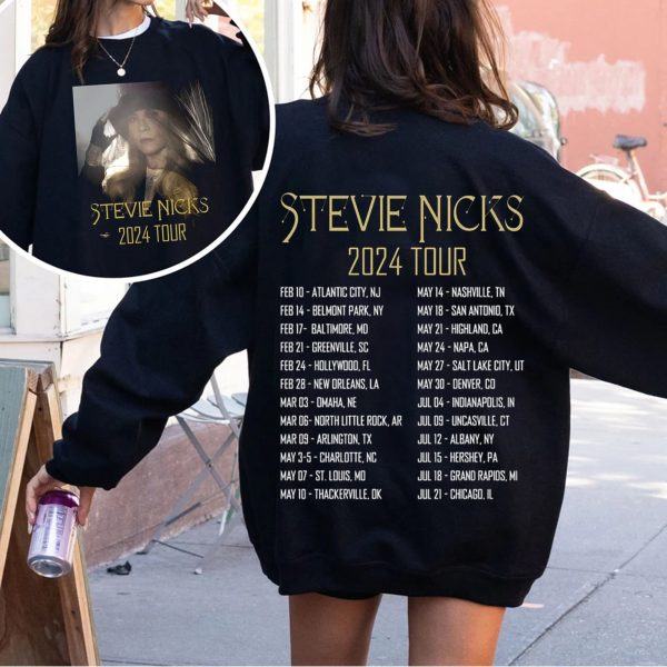 Vintage Stevie Nicks 2024 Live In Concert Shirt,Stevie Nicks 2024 Tour Shirt,Stevie Nicks Concert Merch,Stevie Nicks Shirt Fan Gifts