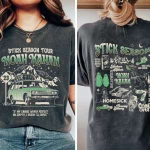 Vingtage Noah Kahan Tour 2024 2 Sides Shirt, Noah Kahan Unisex T-Shirt, Noah Kahan Stick Season 2024 Shirt, Country Music Shirt