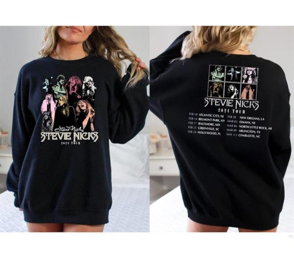 Stevie Nicks 2024 Live In Concert Shirt, Stevie Nicks 2024 Tour Shirt, Vintage Stevie Nicks Fan Gifts, Music Tour Shirt.