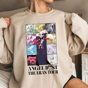 Angel Dust Of Hazbin Hotel T-shirt, Animated Series, Angel DustThe Eras Tour Hazbin Hotel Characters Crewneck, Shirts For Women, Shirts For Men, The Radio Demon