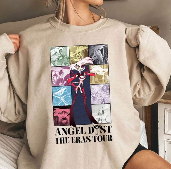 Angel Dust Of Hazbin Hotel T-shirt, Animated Series, Angel DustThe Eras Tour Hazbin Hotel Characters Crewneck, Shirts For Women, Shirts For Men, The Radio Demon