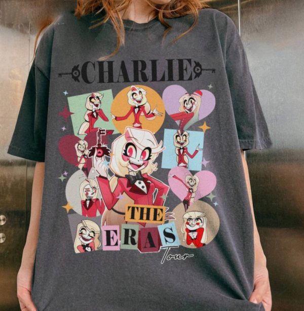 Charlie Morningstar Hotel T-shirt, Charlie Morningstar The Eras Tour Hazbin Hotel Characters, Shirts For Women, Shirts For Men, The Radio Demon