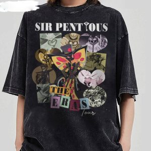 Sir Pentious Hotel T-shirt, Sir Pentious The Eras Tour Hazbin Hotel Characters, Shirts For Women, Shirts For Men, The Radio Demon