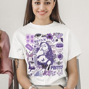 T-Shirt Olivia Rodrigo GUTS Tour 2024 Music Artist Graphic Tee