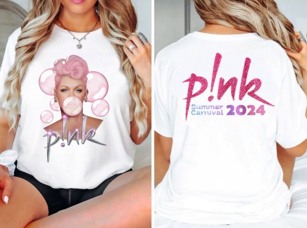 P!nk Pink Singer Summer Carnival 2024 Tour Shirt,Pink Fan Lovers Shirt,Music Tour 2024 Shirt,Trustfall Album Shirt,Concert 2024 P!nk shirt