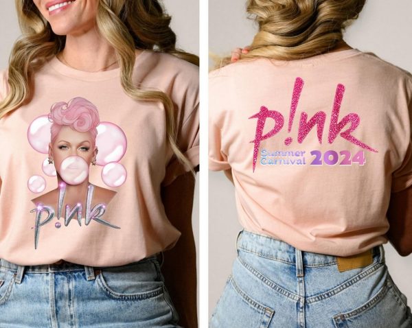 P!nk Pink Singer Summer Carnival 2024 Tour Shirt,Pink Fan Lovers Shirt,Music Tour 2024 Shirt,Trustfall Album Shirt,Concert 2024 P!nk shirt