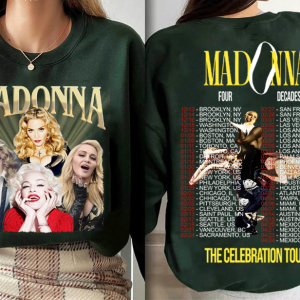 Vintage 90s Madonna Queen Music T-Shirt, Madonna The Celebration Tour 2024 Shirt, Music Tour 2024 Two-Sided Shirt, Vintage Tee, Music Lover Shirt