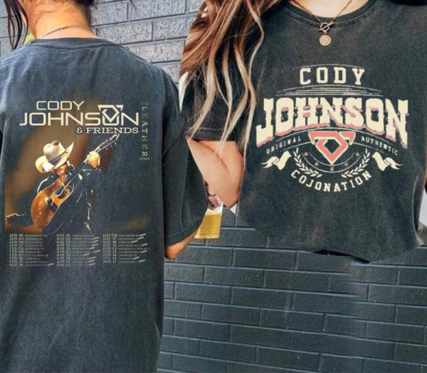 Cody Johnson The Leather Tour 2024 Hoodie, Cody Johnson Sweatshirt Tank Top, Country Music Cojo Unisex Shirt