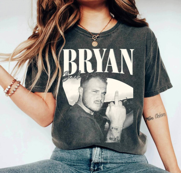 Vintage Zach Bryan Middle Finger Shirt, The Show Tour 2024 Sweater Tee Tops