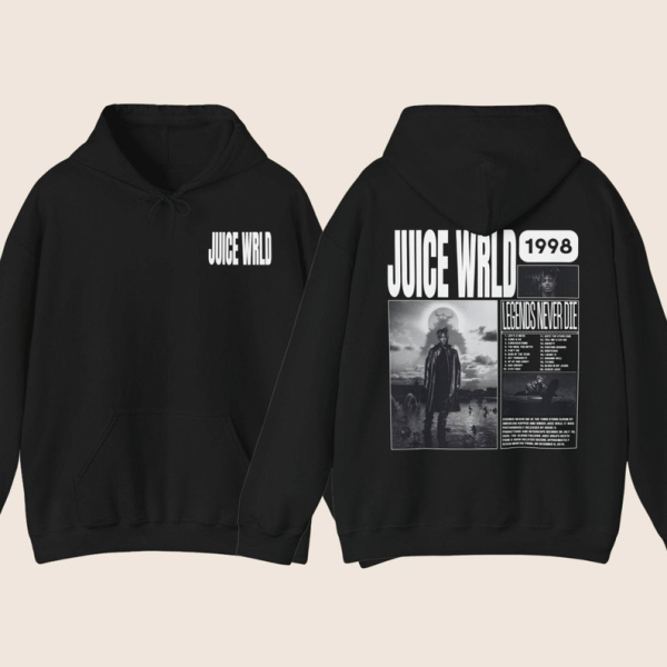 Juice Wrld T-shirt, Vintage Hoodie, Crewneck Hoodie, Fan Gift Juice Wrld, gift trendy