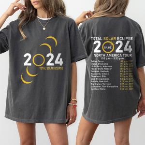 Total Solar Eclipse 2024 Shirt, April 8th 2024 Sweatshirt, Eclipse Event 2024 Hoodie, Celestial Shirt, Gift for Eclipse Lover