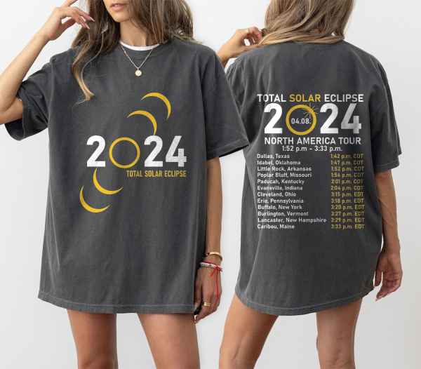 Total Solar Eclipse 2024 Shirt, April 8th 2024 Sweatshirt, Eclipse Event 2024 Hoodie, Celestial Shirt, Gift for Eclipse Lover