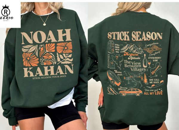 Vintage Stick Season 2023 Sweatshirt, 2 SIDES Noah Kahan Shirt, Country Music Shirt, Noah Kahan Tour, Noah Kahan Stick Season Sweatshirt