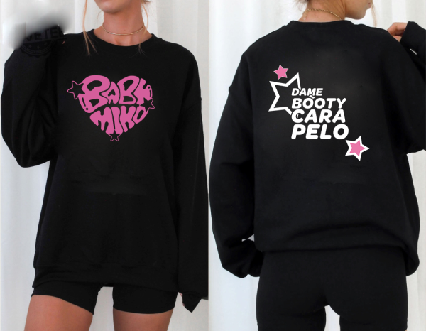 BABY MIKO – TOUR 24 merch hoodie mexico concert exclusive heart star sweater young trap kitty