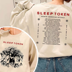 2 Sided Sleep Token North America Tour 2023 Shirt, Sleep Token Rock Band T-shirt, 2023 Sleep Token Concert Merch Tee Hoodie Sweatshirt