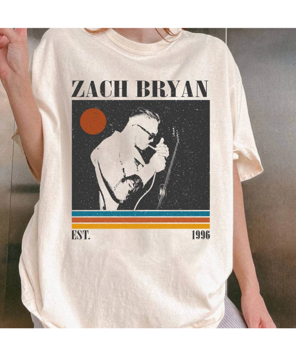 Retro Zach Bryan Singer Music Tour 2024 Shirt, The Quittin Time Tour 2024 Zach Bryan Shirt, Vintage Country Music, Zach Bryan Lover Gift