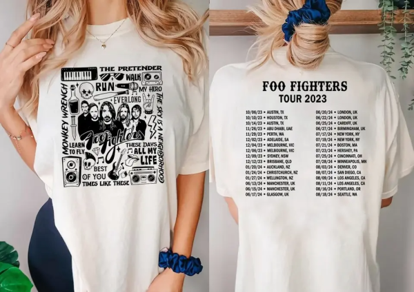 Foo Fighters Tour 2024 Shirt, Foo Fighters Shirt, Everything Or Nothing At Shirt, F.Fighters 2024 Tour Unisex Shirt