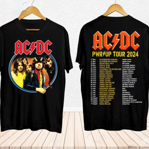 2024 ACDC Pwr Up World Tour Shirt, Rock Band ACDC Graphic Shirt, ACDC Band Fan Gift, Acdc Merch, Acdc Band 90s Vinatge Shirt, Acdc Shirt