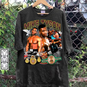 Vintage 90s Iron Mike Tyson Bootleg T-Shirt, Unisex Retro Rap Tee For Boxers, Gift For Dad, Oversized Streetwear Tee