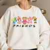 Cartoon Friends Nostalgia Cartoon Shirt, Nostalgia Friends Short Sleeve Sweater