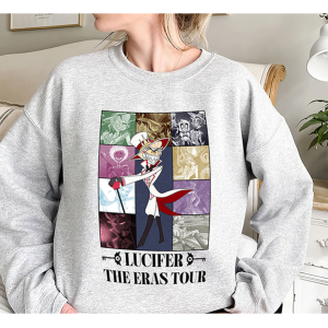 Lucifer The Eras Tour Inpired Shirt, Lucifer Morningstar Shirt, Lucifer Hazbin Hotel Shirt, Lucifer Vivziepop Shirt, Cartoon Sweatshirt