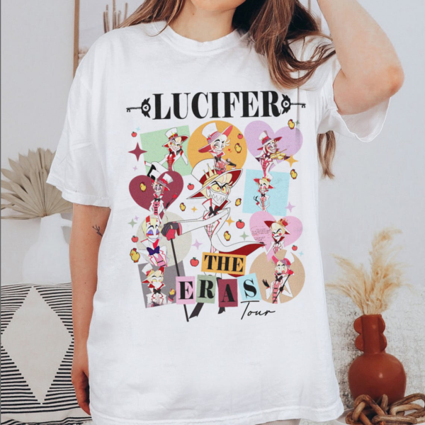 Lucifer The Eras Tour Inpired Shirt, Lucifer Morningstar Shirt, Lucifer Hazbin Hotel Shirt, Lucifer Vivziepop Shirt, Cartoon Sweatshirt