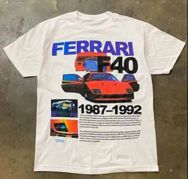 New Rare Ferrari F40 Shirt, Trendy Sport Car Unisex T Shirt Unisex Hoodie